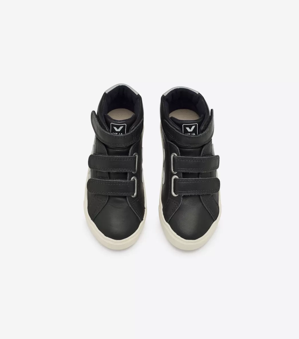 Enfant VEJA Enfants<ESPLAR MID LEATHER BLACK GREY