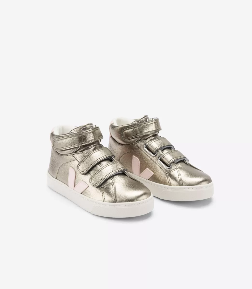 Enfant VEJA Enfants<ESPLAR MID LEATHER BRONZE PETALE