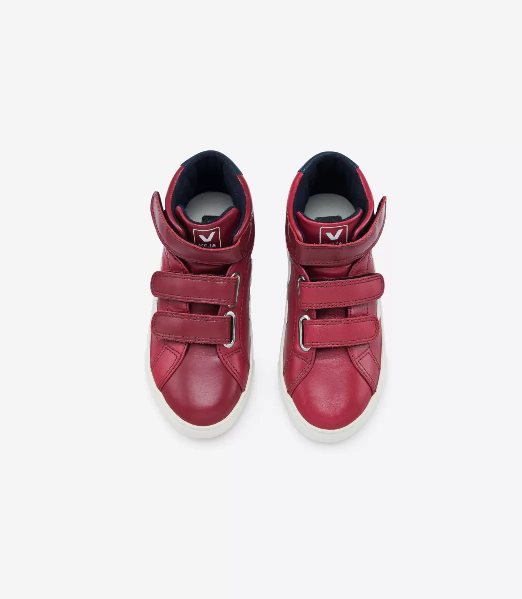 Enfant VEJA Enfants<ESPLAR MID LEATHER MARSALA NAUTICO