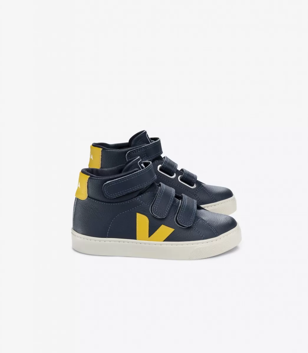 Enfant VEJA Enfants<ESPLAR MID LEATHER NAUTICO TONIC