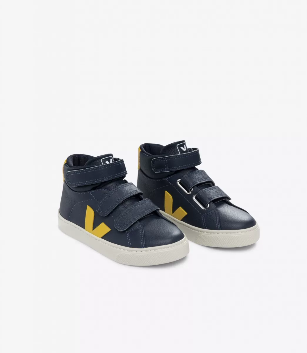 Enfant VEJA Enfants<ESPLAR MID LEATHER NAUTICO TONIC