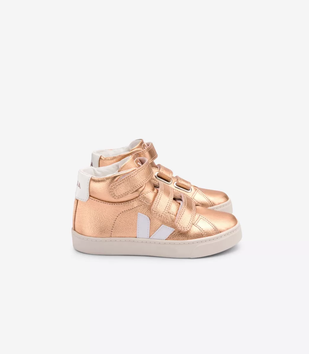 Enfant VEJA Enfants<ESPLAR MID LEATHER VENUS WHITE
