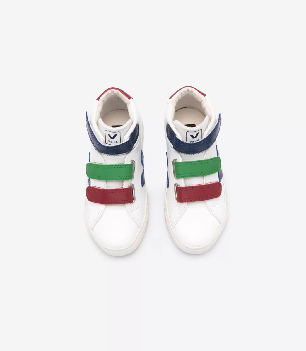 Enfant VEJA Enfants<ESPLAR MID LEATHER WHITE MULTICO