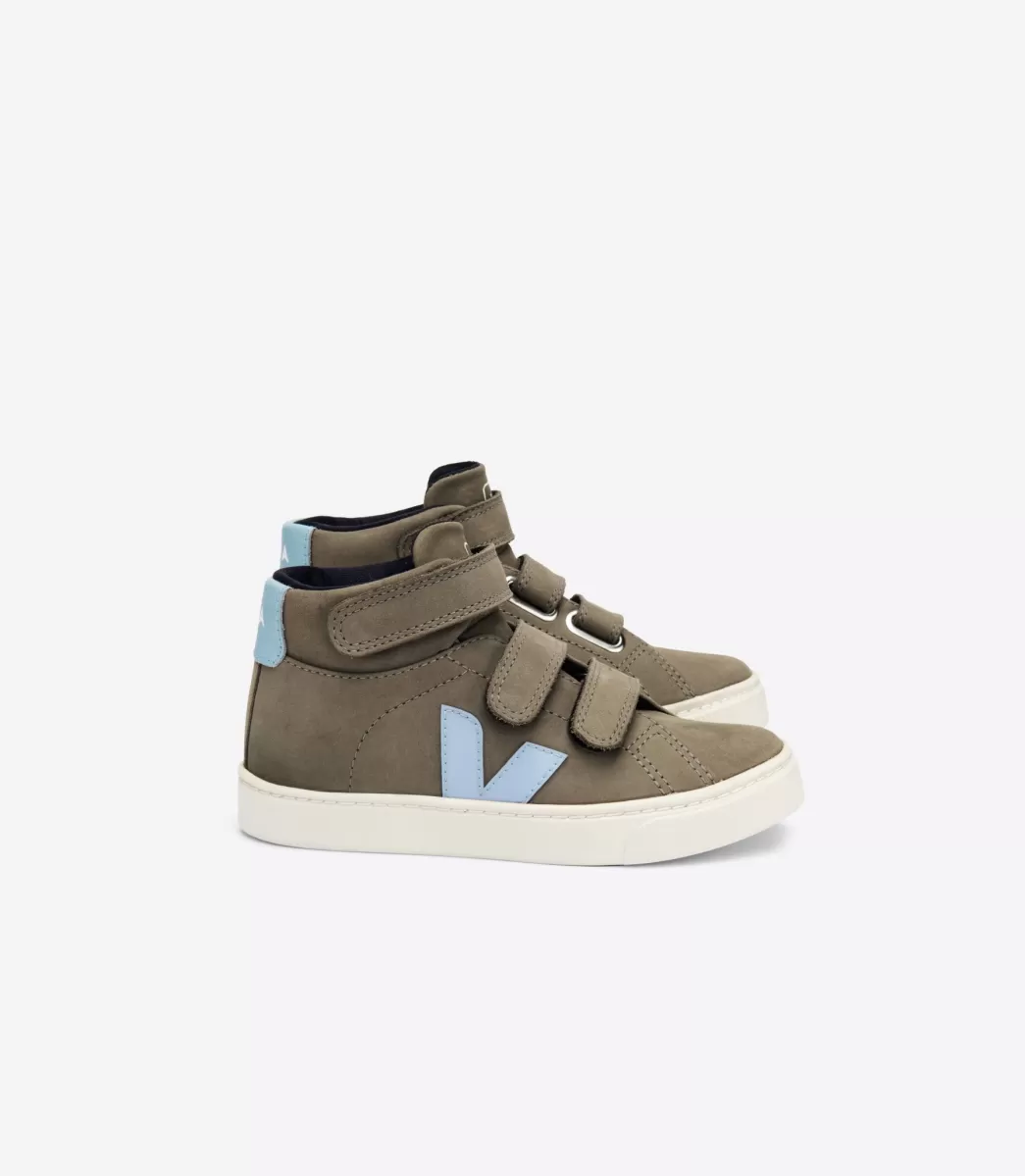 Enfant VEJA Enfants<ESPLAR MID NUBUCK MOONROCK STEEL