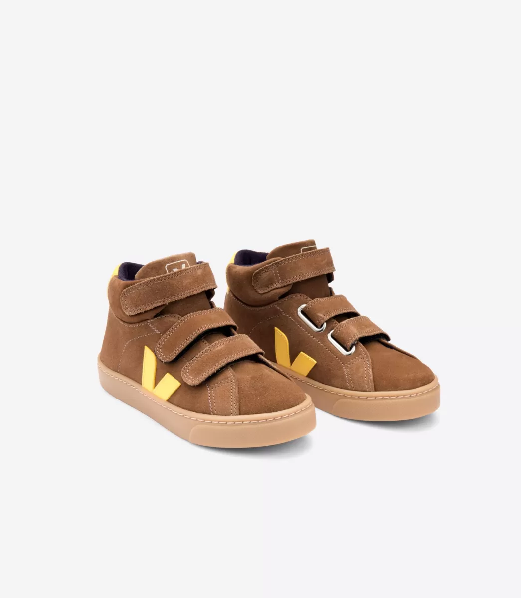 Enfant VEJA Enfants<ESPLAR MID SUEDE BROWN TONIC