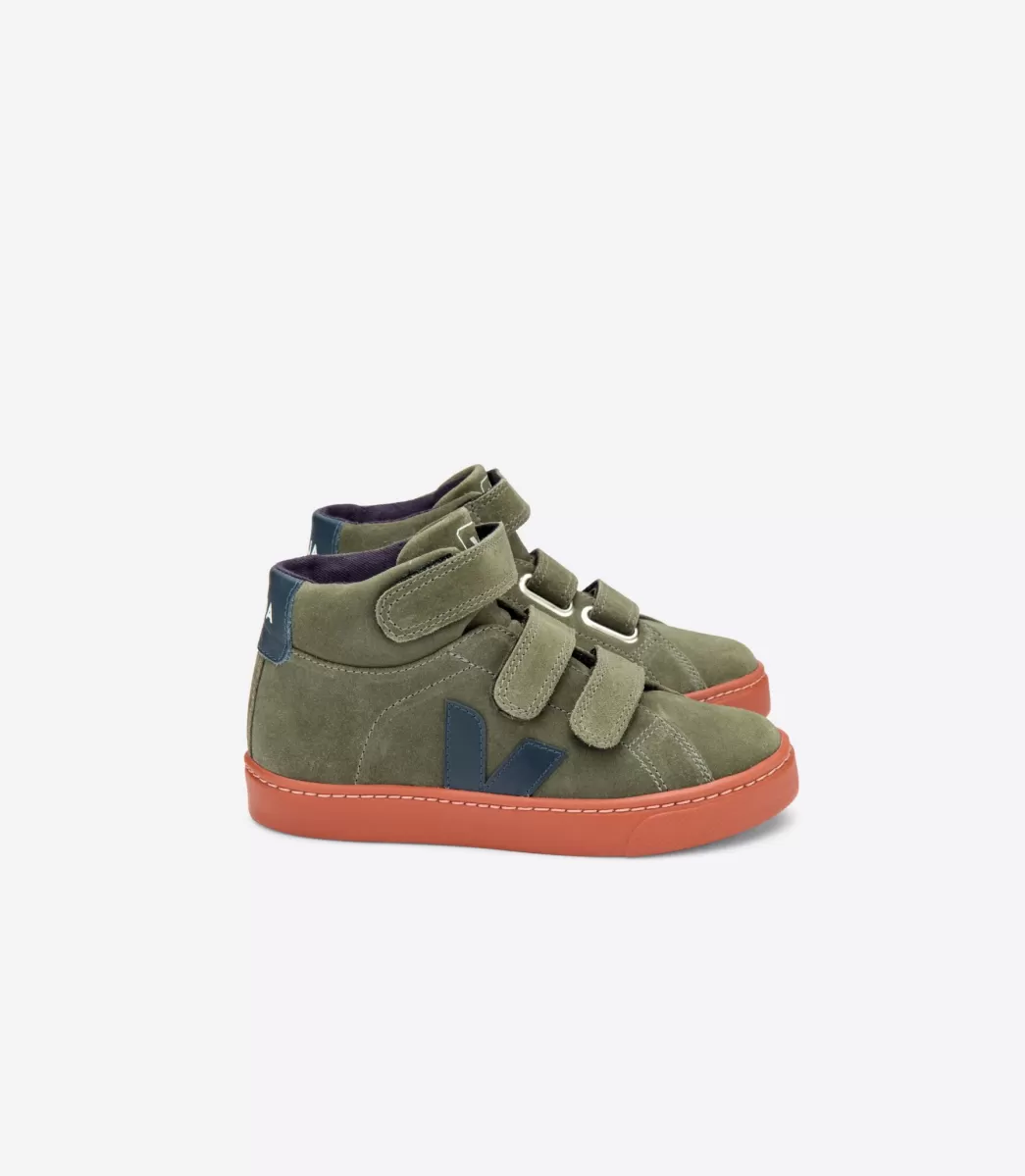 Enfant VEJA Montantes | Esplar Mid<ESPLAR MID SUEDE MUD NAUTICO RUST SOLE