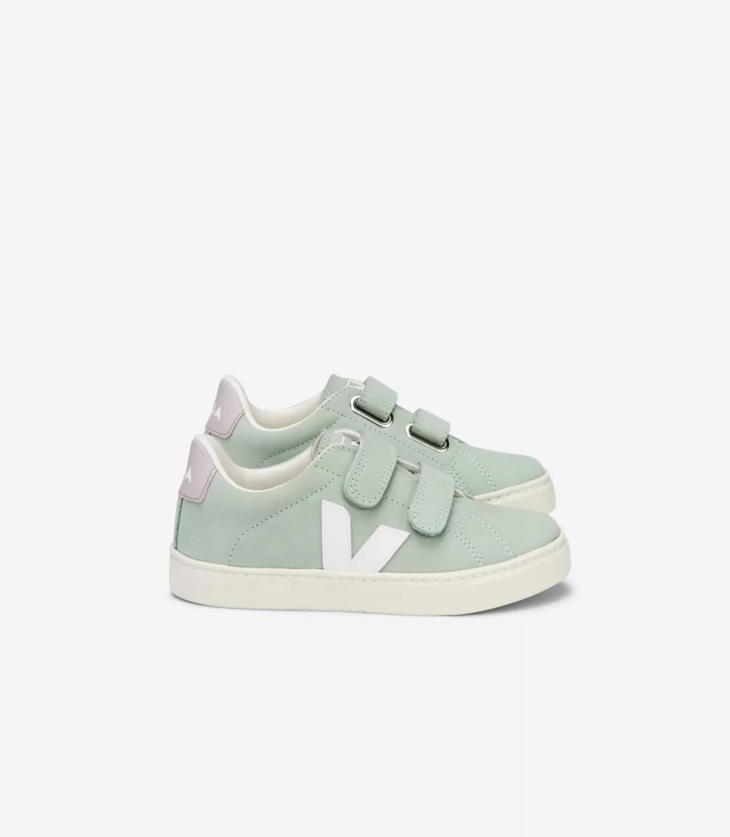 Enfant VEJA Esplar<ESPLAR NUBUCK MATCHA WHITE