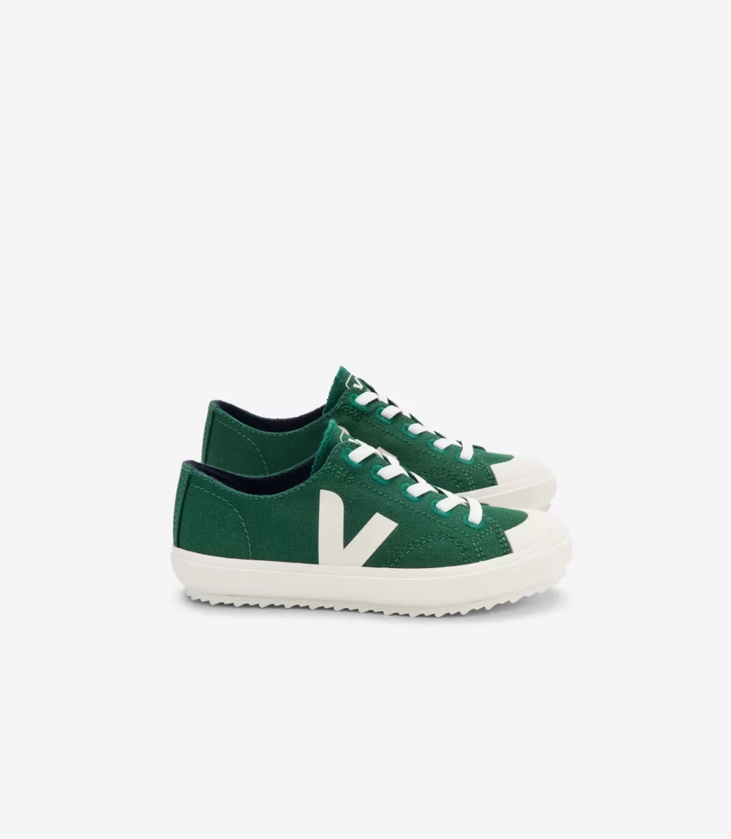 Enfant VEJA Enfant | Vegan<FLIP ELASTIC LACES CANVAS POKER PIERRE