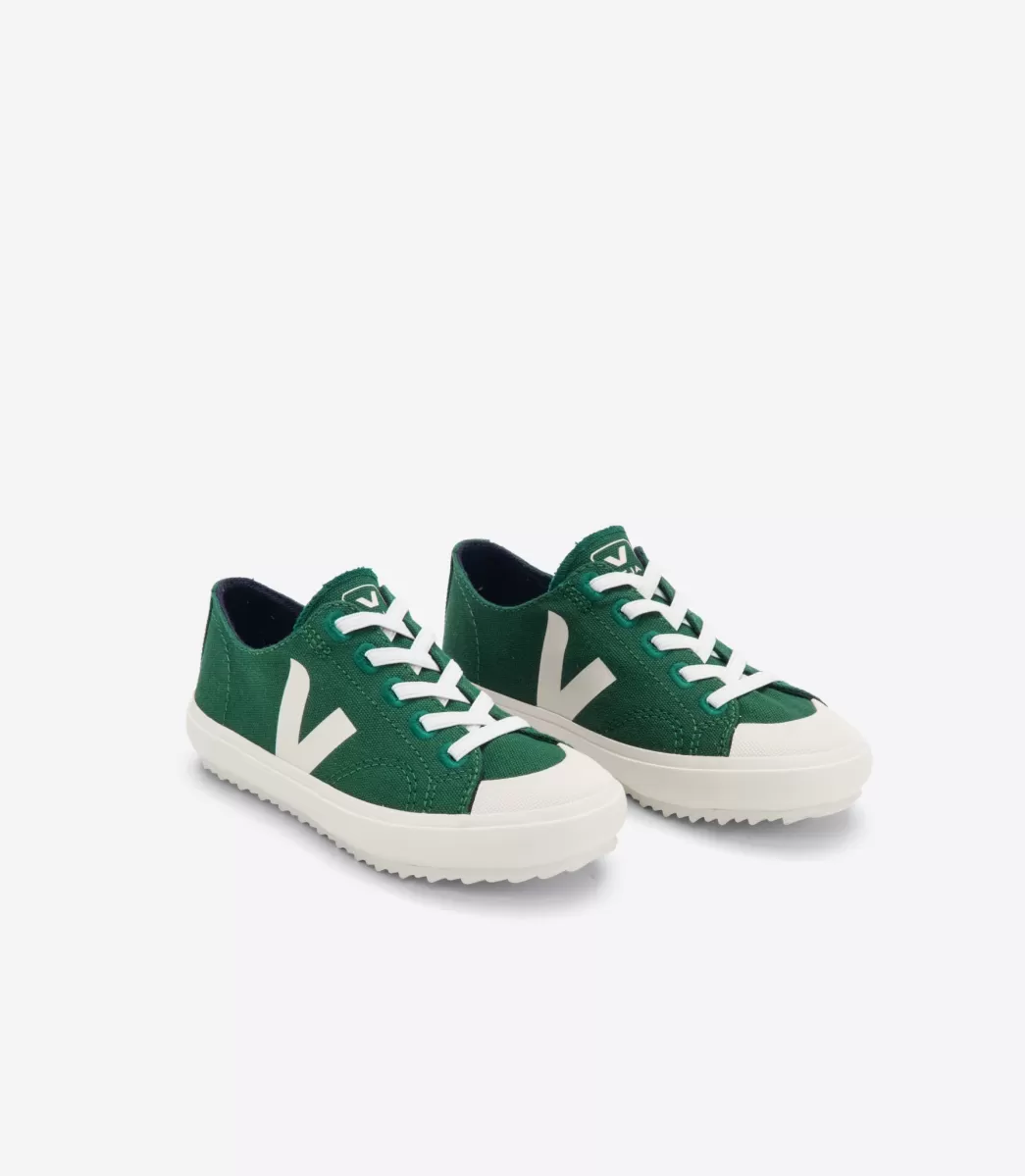 Enfant VEJA Enfant | Vegan<FLIP ELASTIC LACES CANVAS POKER PIERRE