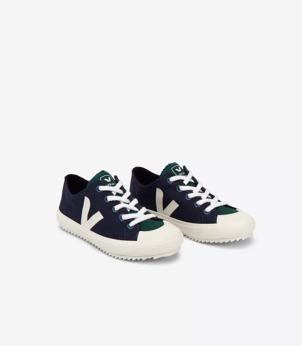Enfant VEJA Enfants<FLIP LACES CANVAS MULTICO MARINE