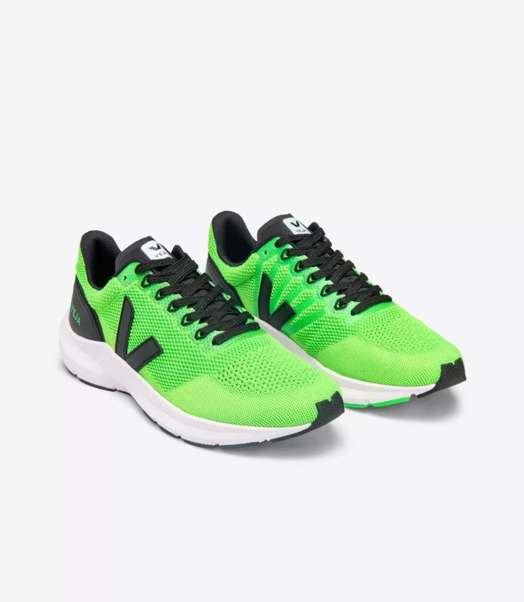 VEJA Adultes<MARLIN V-KNIT VERT FLUO BLACK