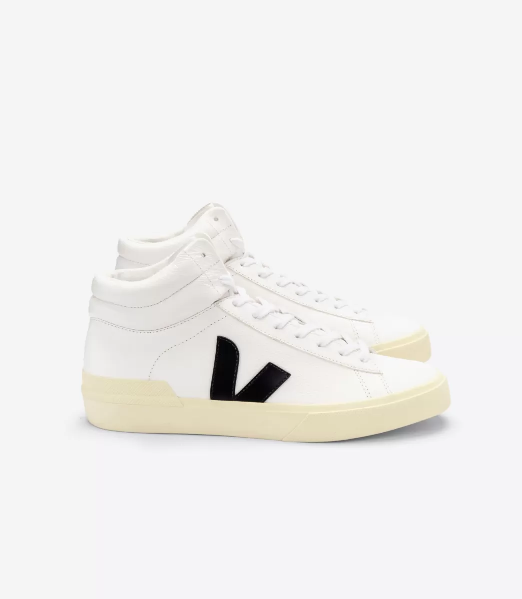Femme VEJA Minotaur | Minotaur<MINOTAUR LEATHER WHITE BLACK BUTTER