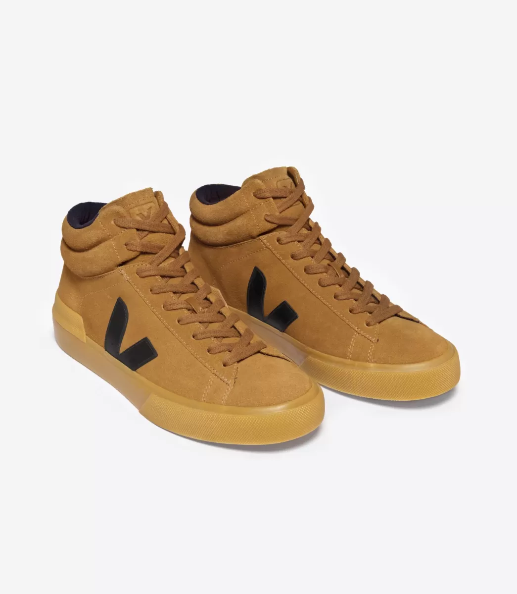 Femme VEJA Minotaur<MINOTAUR SUEDE CAMEL BLACK