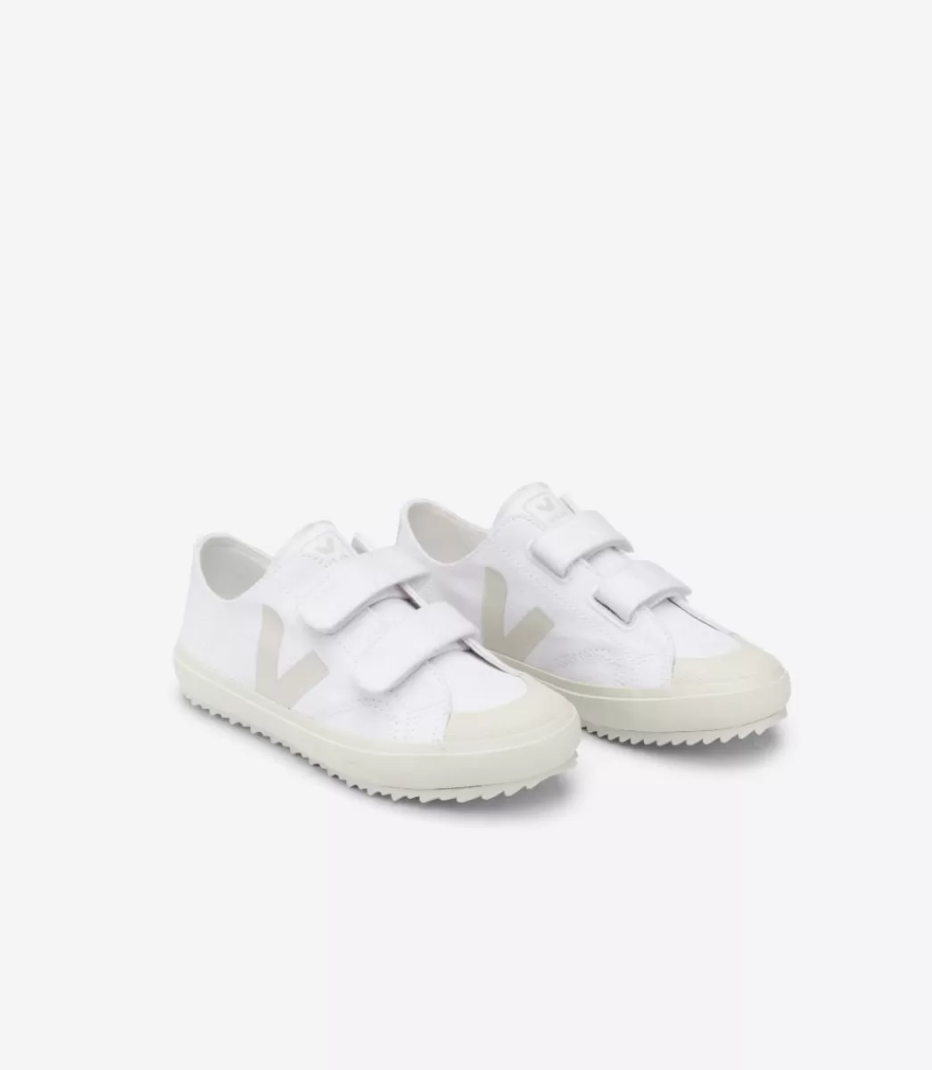 Enfant VEJA Enfant | Vegan<OLLIE CANVAS WHITE PIERRE