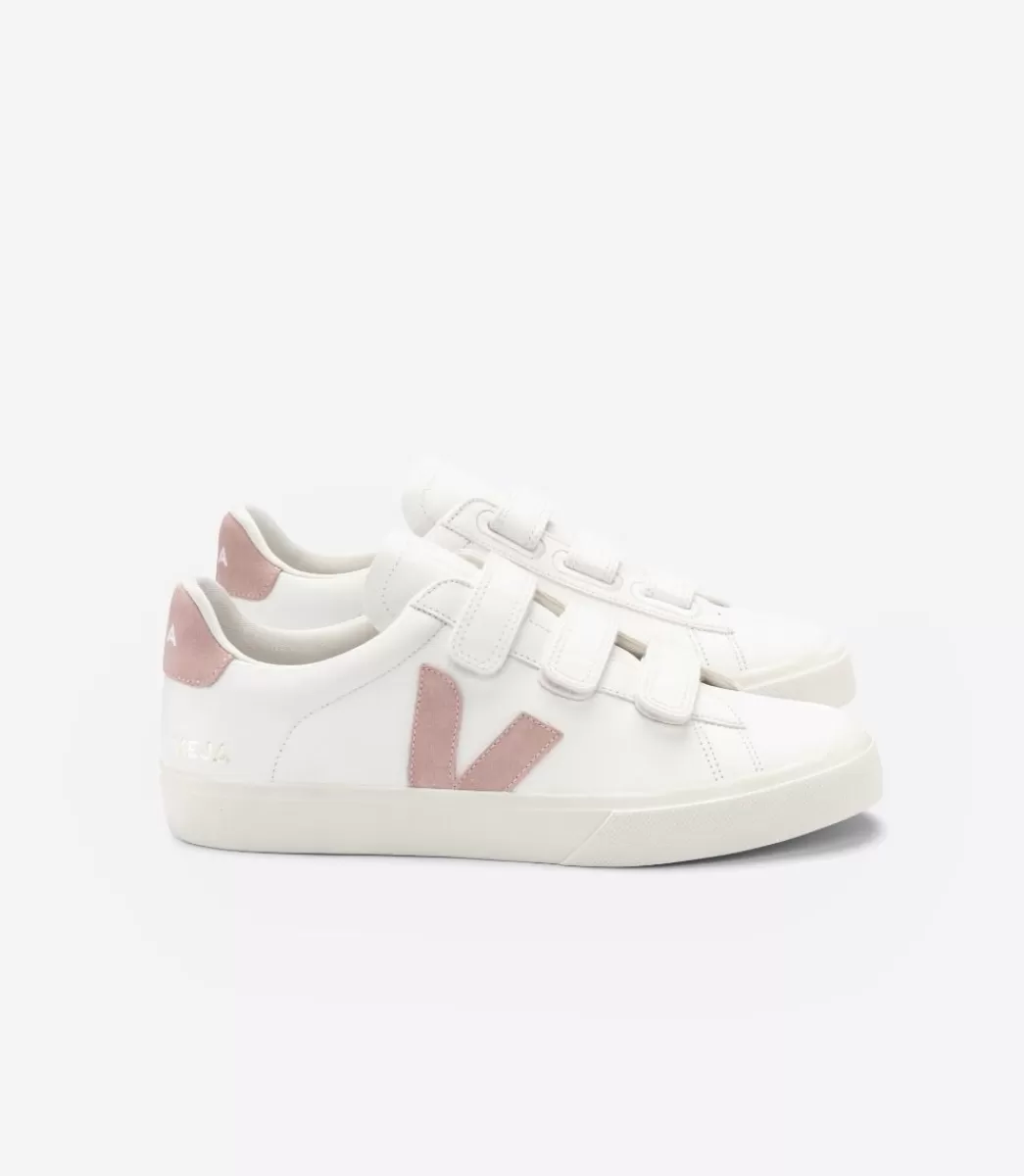 VEJA Adultes<RECIFE CHROMEFREE LEATHER WHITE BABE