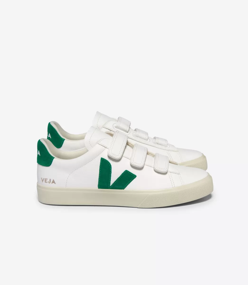 Femme VEJA Recife | Recife<RECIFE LEATHER WHITE EMERAUDE
