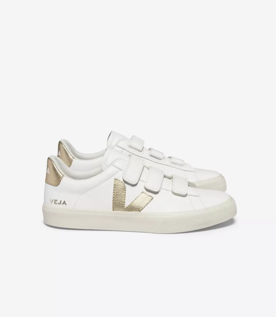 Femme VEJA Recife<RECIFE LEATHER WHITE PLATINE