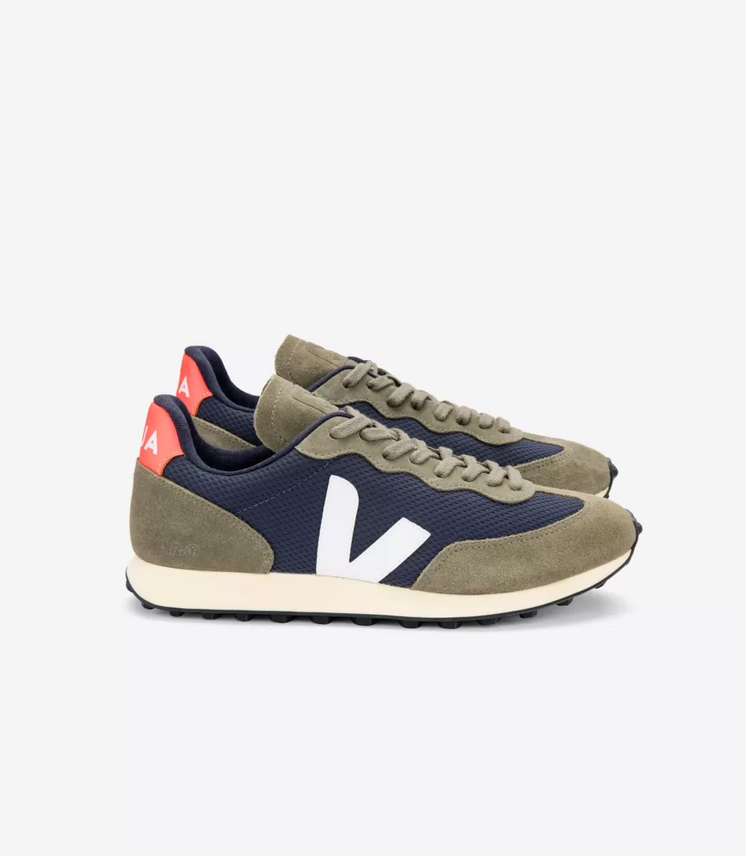 Femme VEJA Rio Branco | Rio Branco<RIO BRANCO ALVEOMESH NAUTICO WHITE ORANGE FLUO