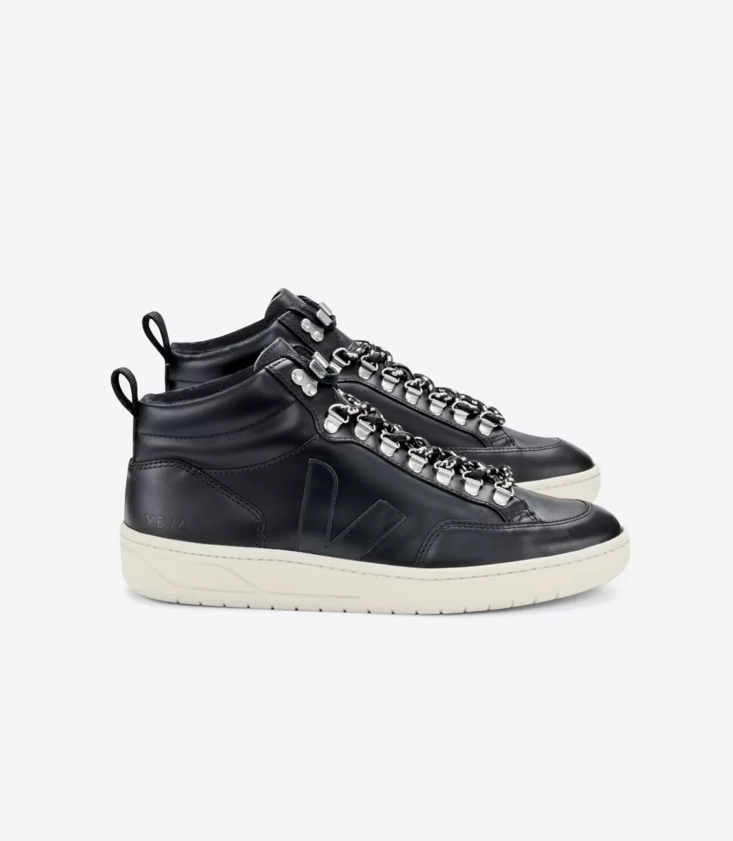VEJA Adultes<RORAIMA LEATHER BLACK PIERRE SOLE