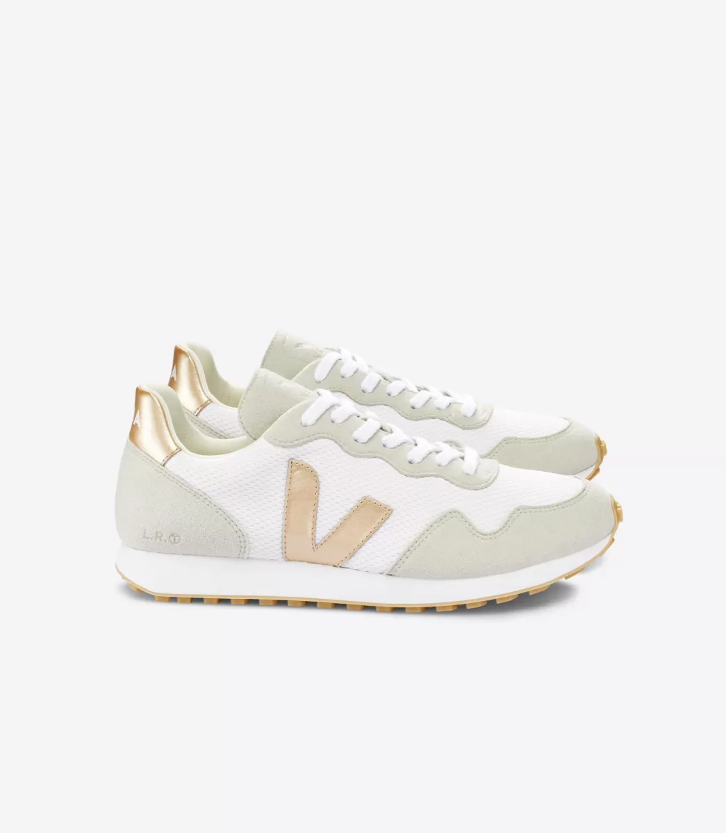 Femme VEJA Adulte | Vegan<SDU ALVEOMESH WHITE PLATINE