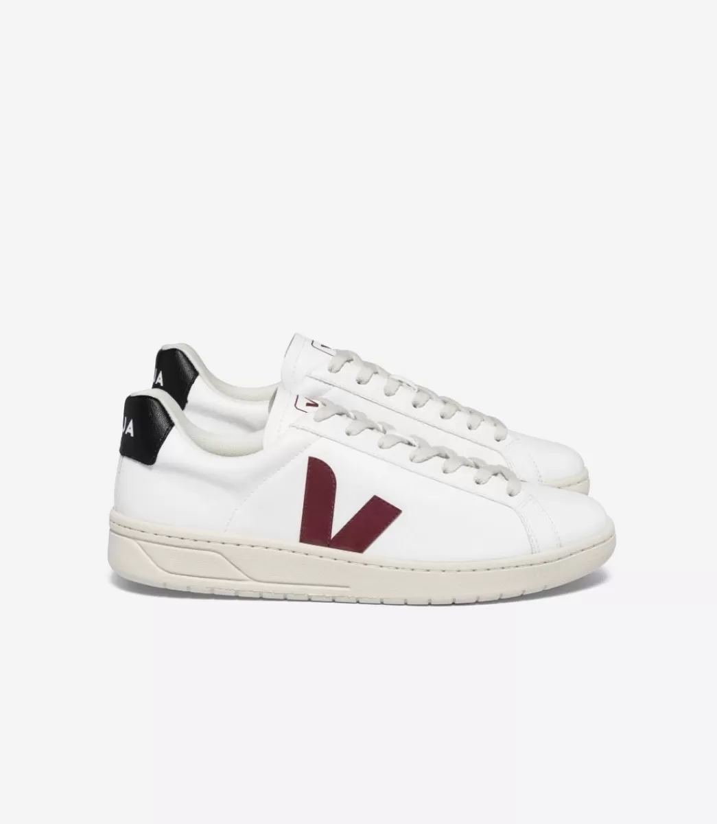 Femme VEJA Adulte | Vegan<URCA CWL WHITE MARSALA BLACK