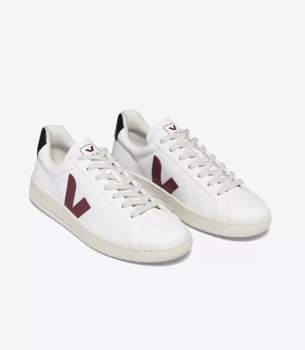 Femme VEJA Adulte | Vegan<URCA CWL WHITE MARSALA BLACK