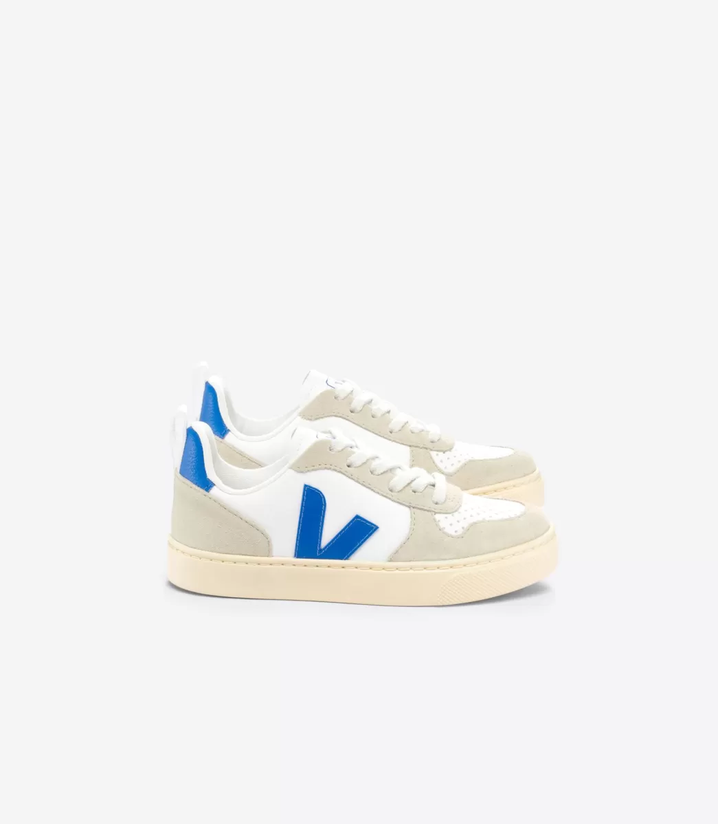 Enfant VEJA V-10<V-10 LEATHER WHITE PAROS ALMOND