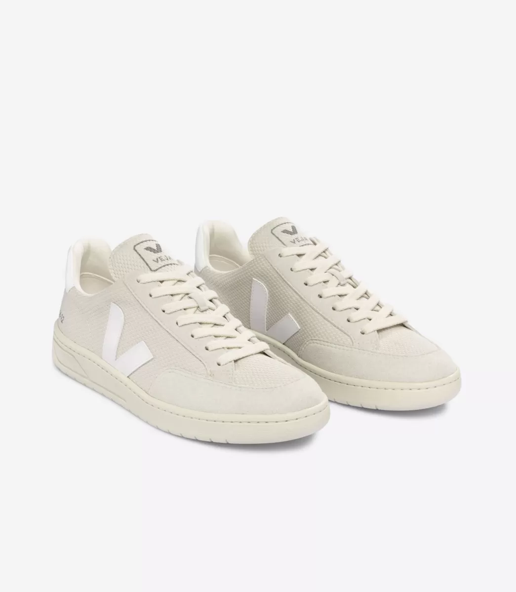 Femme VEJA Adulte | Vegan<V-12 ALVEOMESH NATURAL WHITE