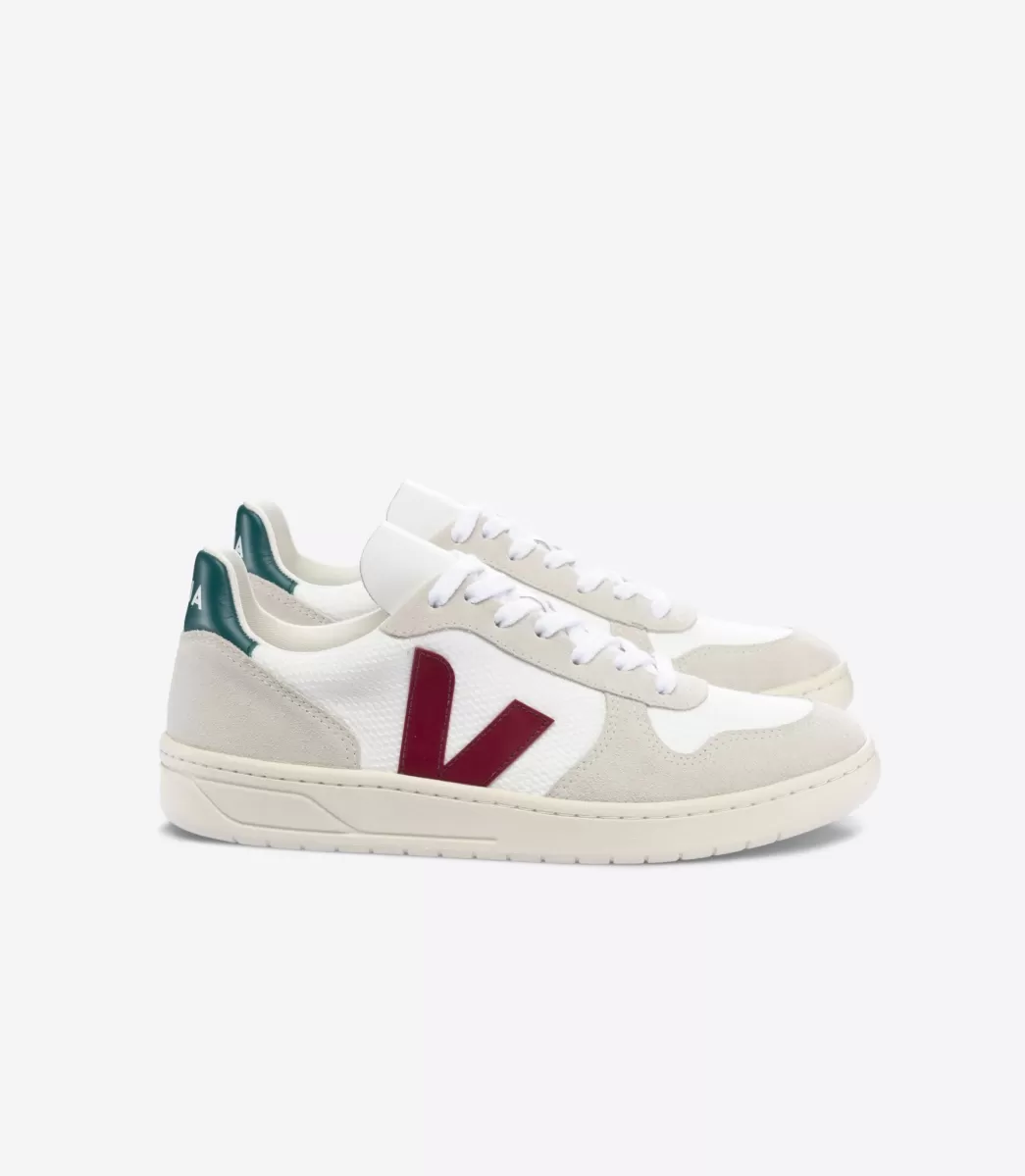 VEJA Adultes<V-10 B-MESH WHITE MARSALA BRITTANY