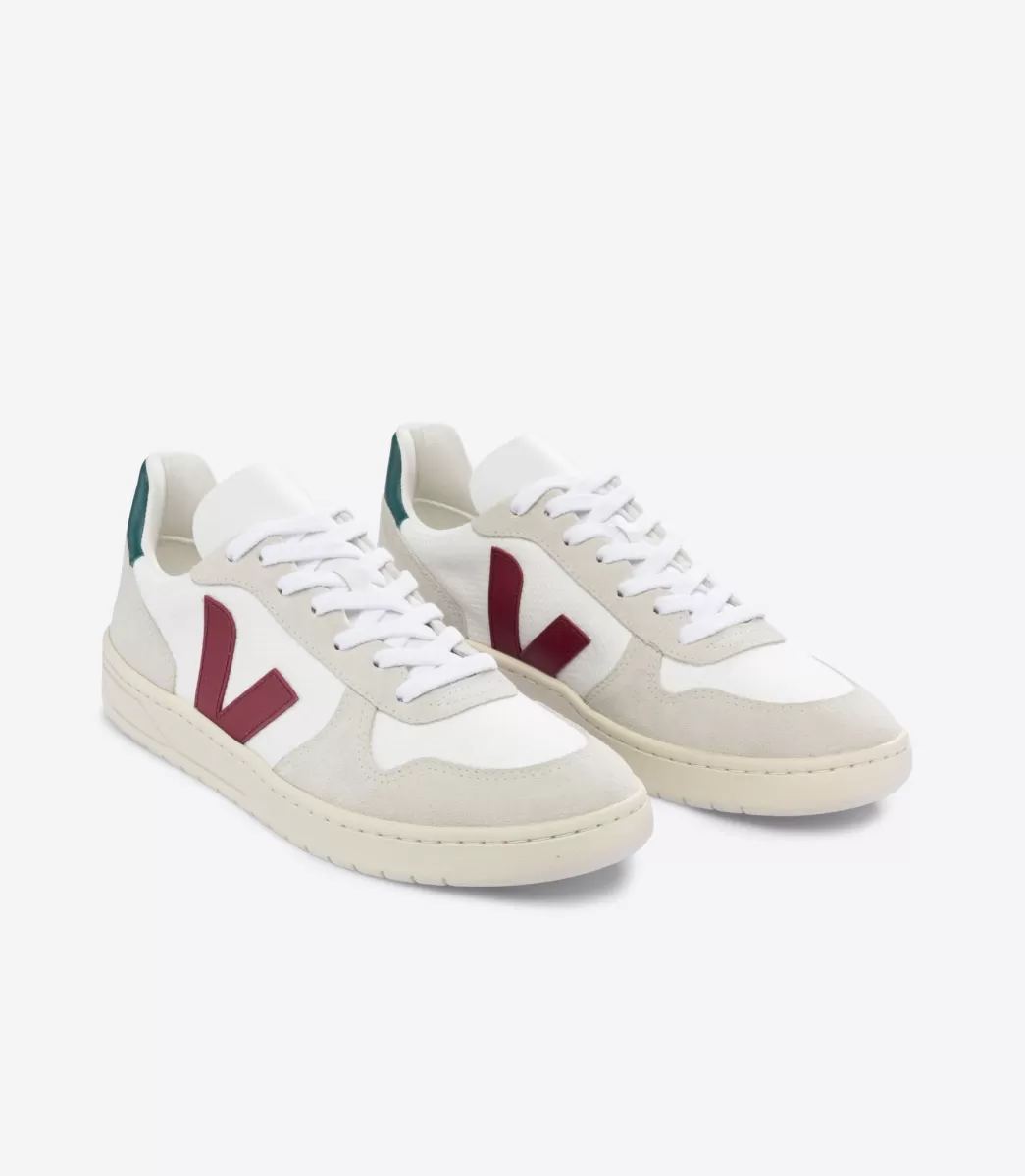VEJA Adultes<V-10 B-MESH WHITE MARSALA BRITTANY
