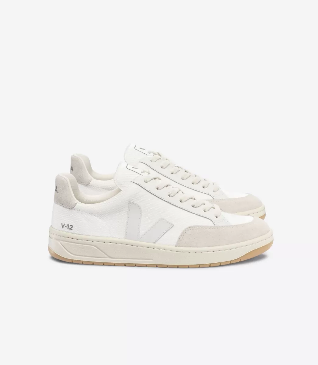 Femme VEJA V-12 | V-12<V-12 B-MESH WHITE NATURAL