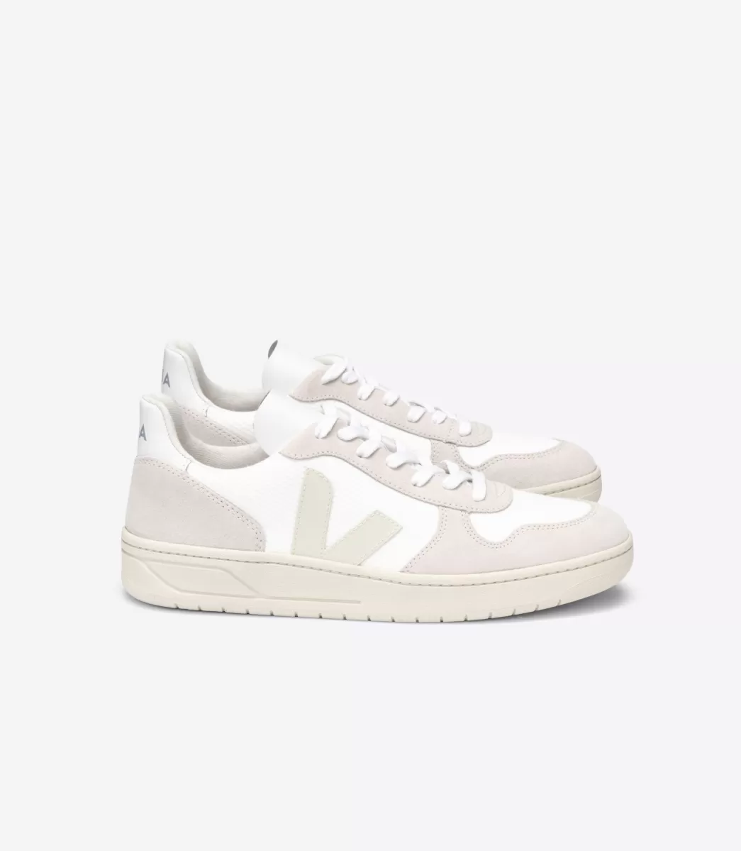 Femme VEJA V-10 | V-10<V-10 B-MESH WHITE NATURAL PIERRE
