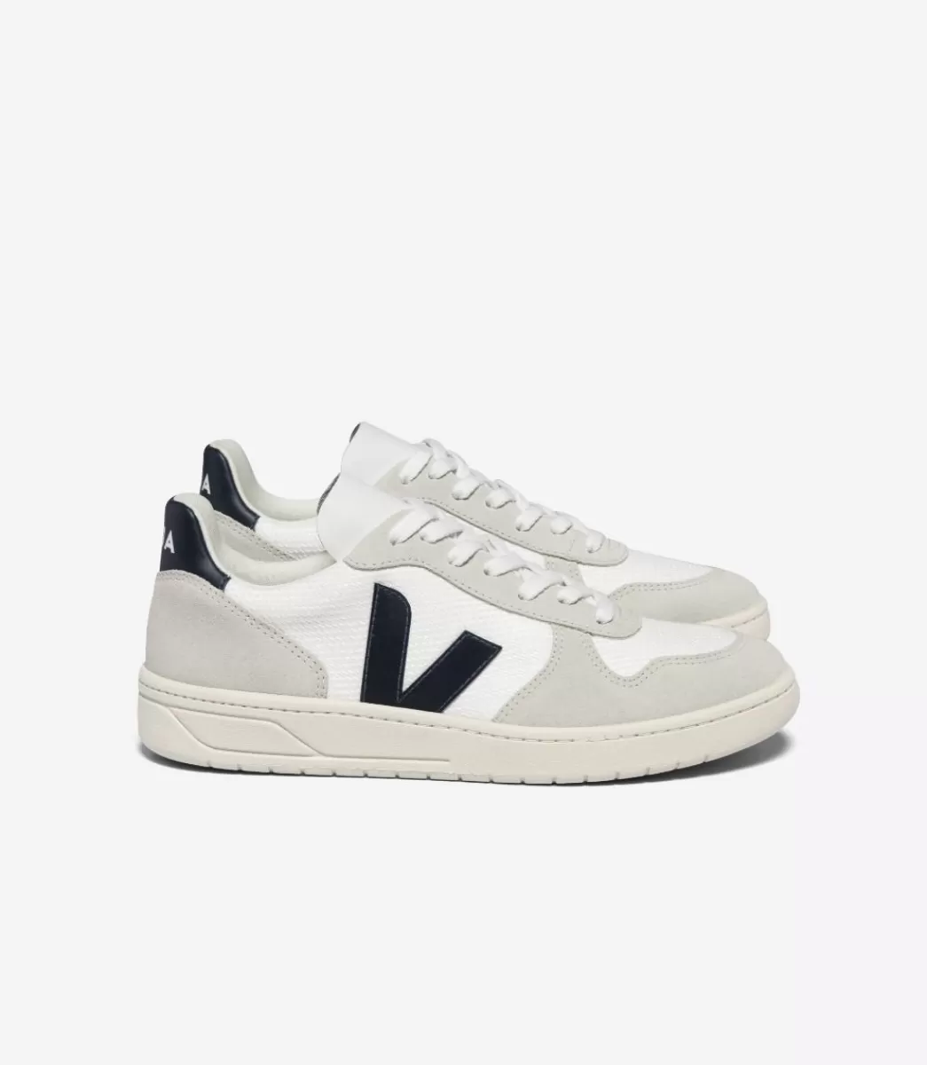 Femme VEJA V-10 | V-10<V-10 B-MESH WHITE NAUTICO