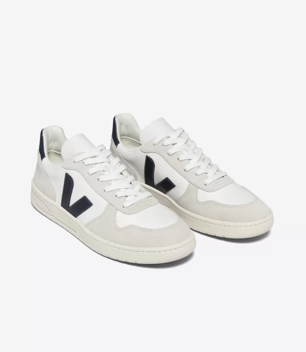 Femme VEJA V-10 | V-10<V-10 B-MESH WHITE NAUTICO