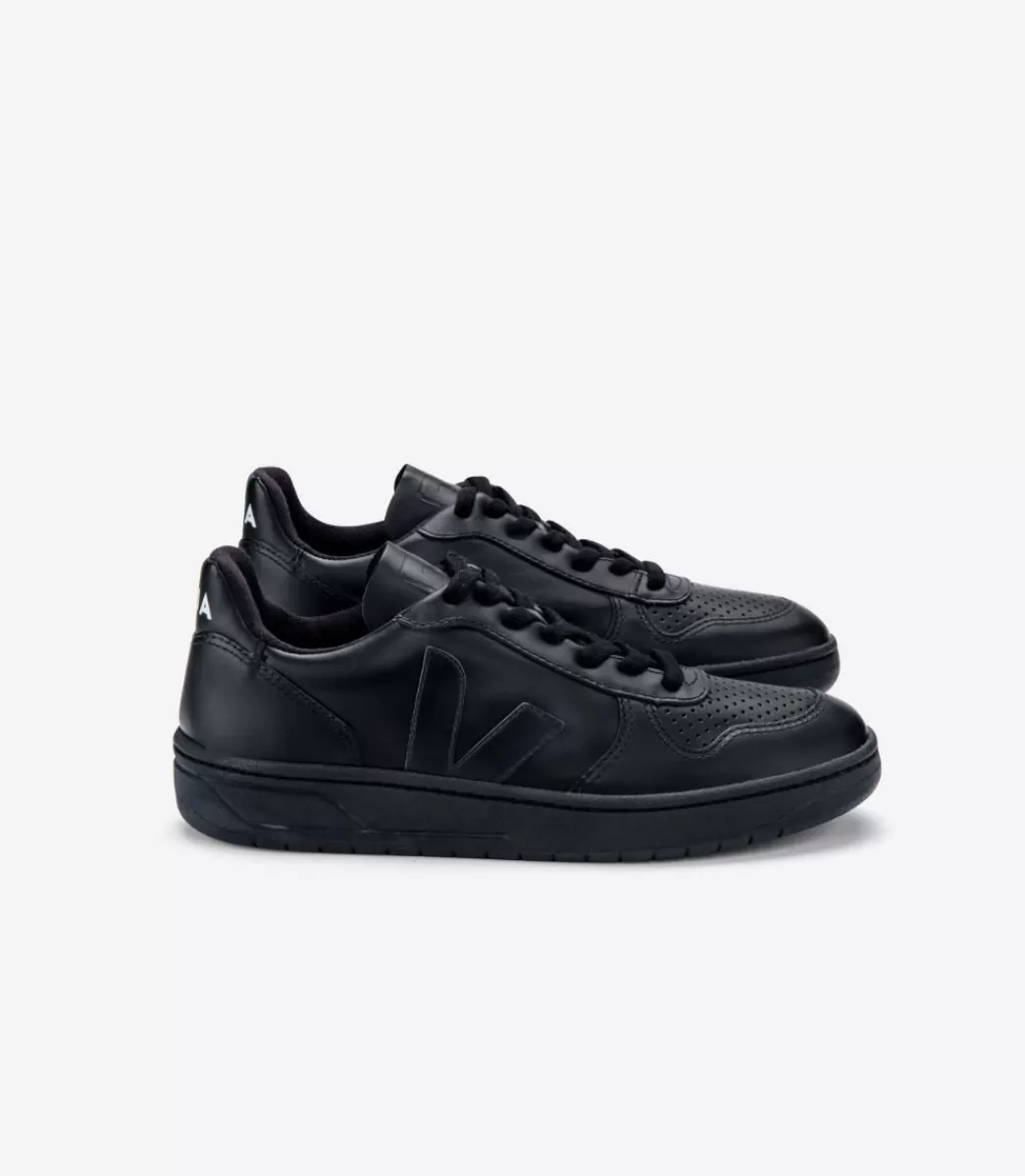 Femme VEJA Adulte | Vegan<V-10 CWL BLACK BLACK SOLE