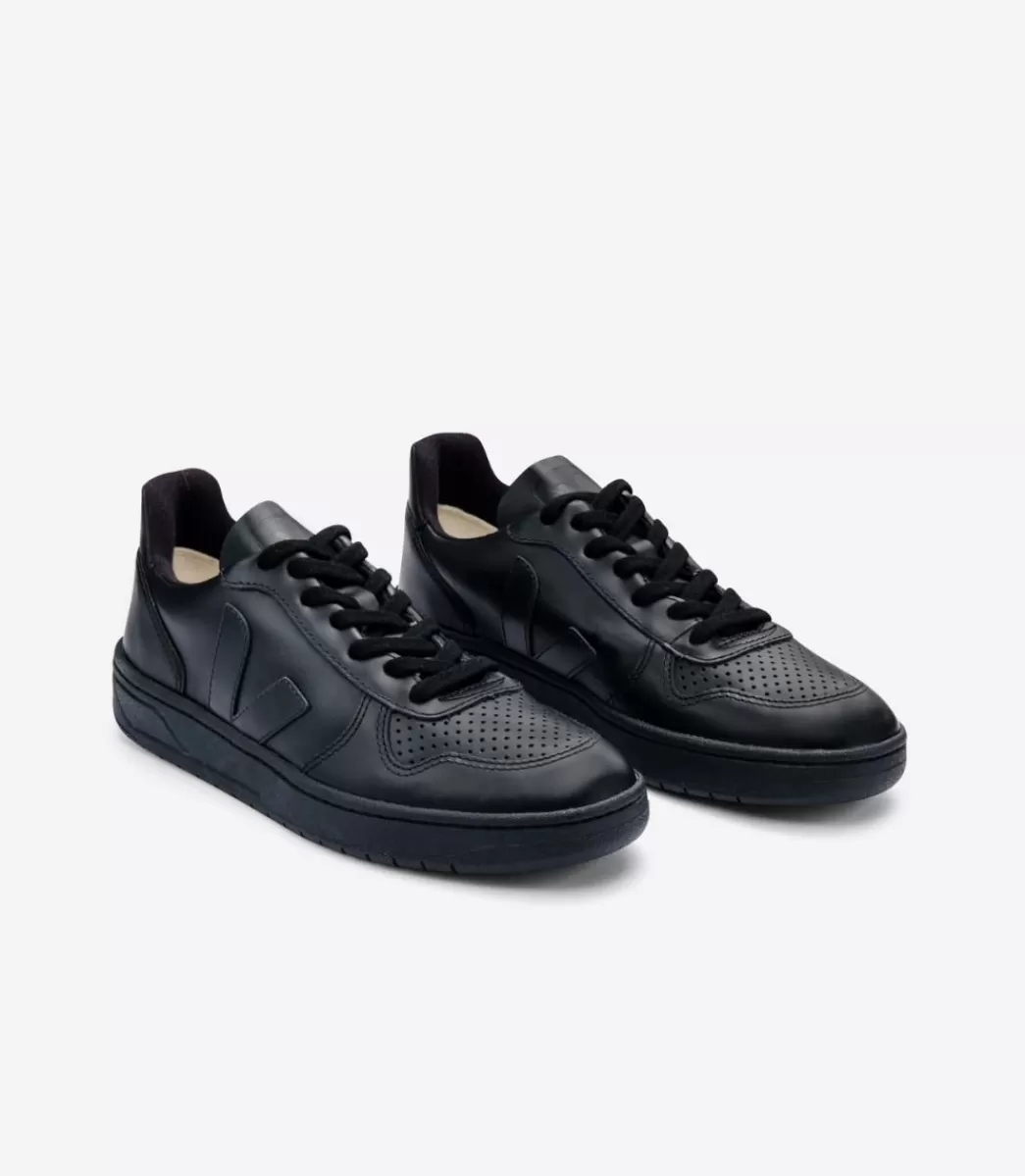 Femme VEJA Adulte | Vegan<V-10 CWL BLACK BLACK SOLE