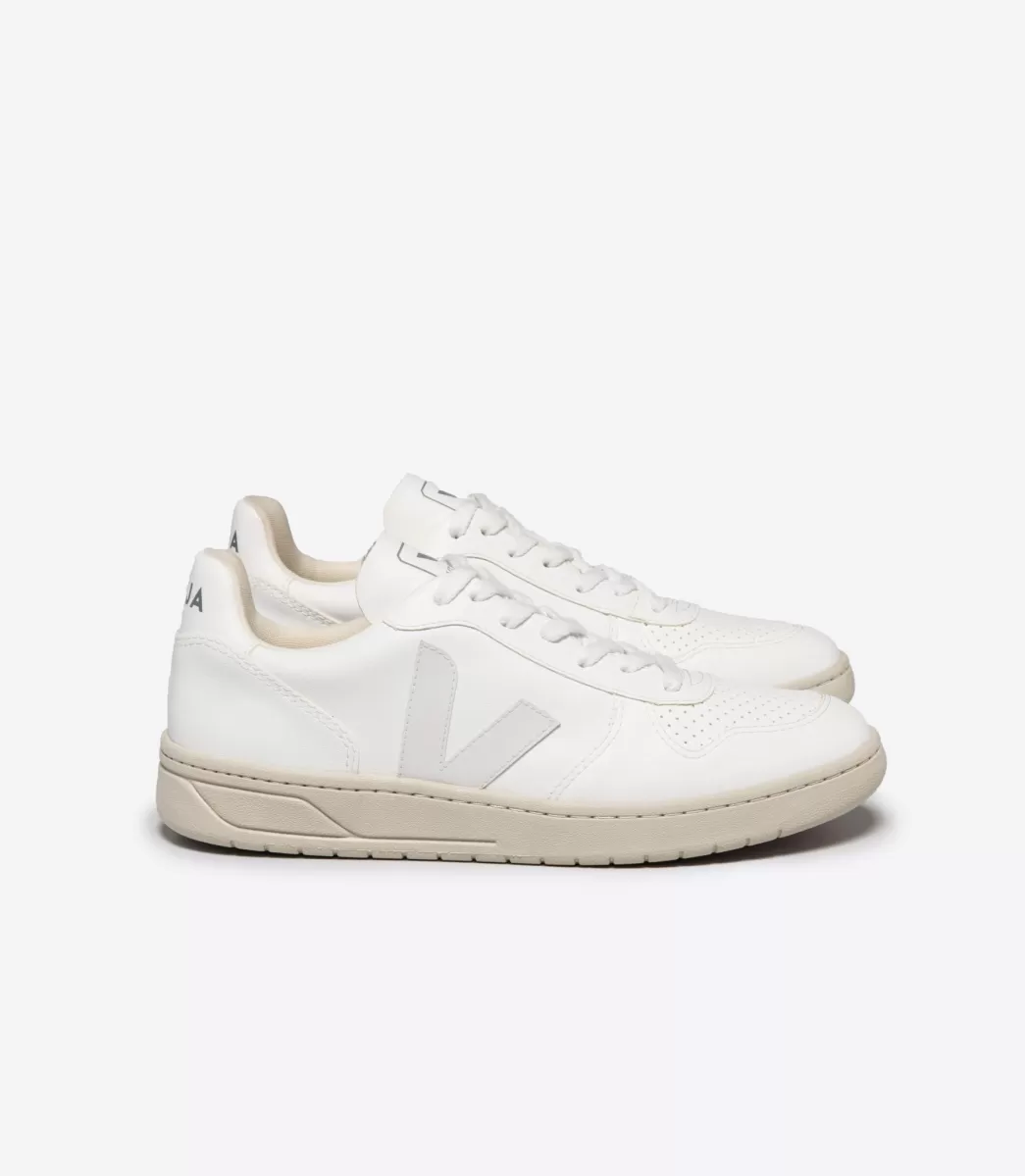 Femme VEJA Adulte | V-10<V-10 CWL FULL WHITE