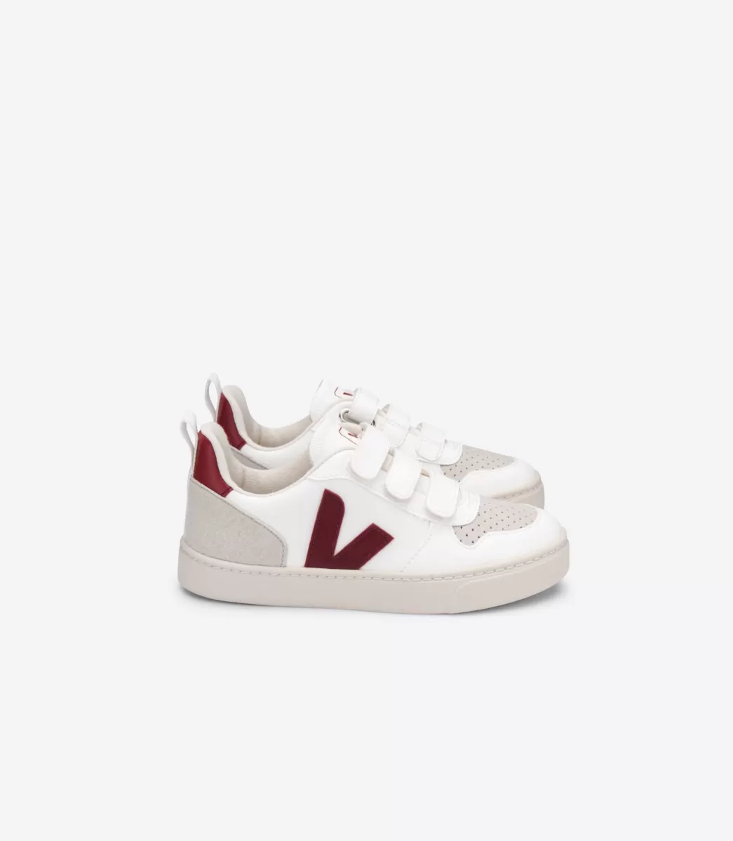 Enfant VEJA Enfants<V-10 CWL WHITE MARSALA