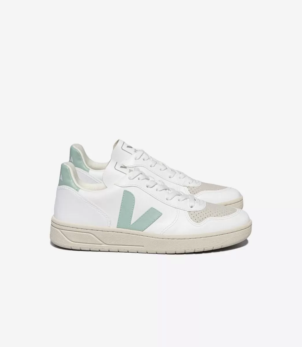 VEJA Adultes<V-10 CWL WHITE MATCHA