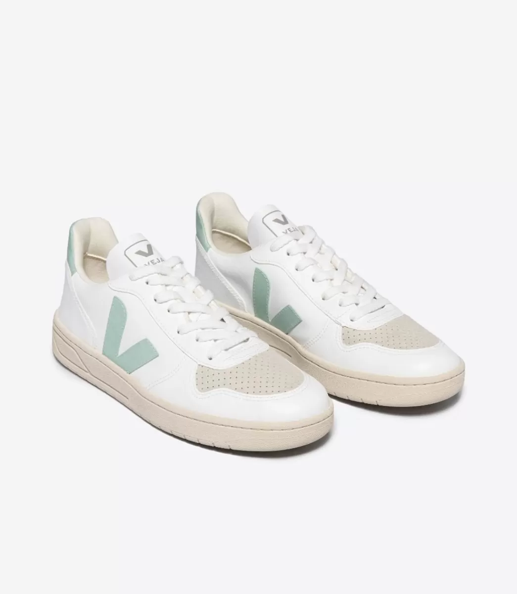 VEJA Adultes<V-10 CWL WHITE MATCHA