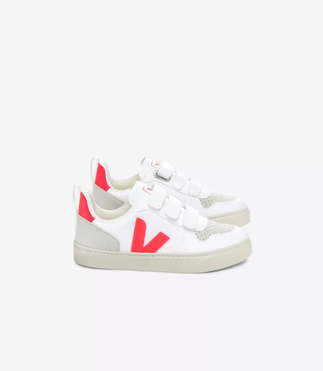 Enfant VEJA Enfants<V-10 CWL WHITE ROSE FLUO