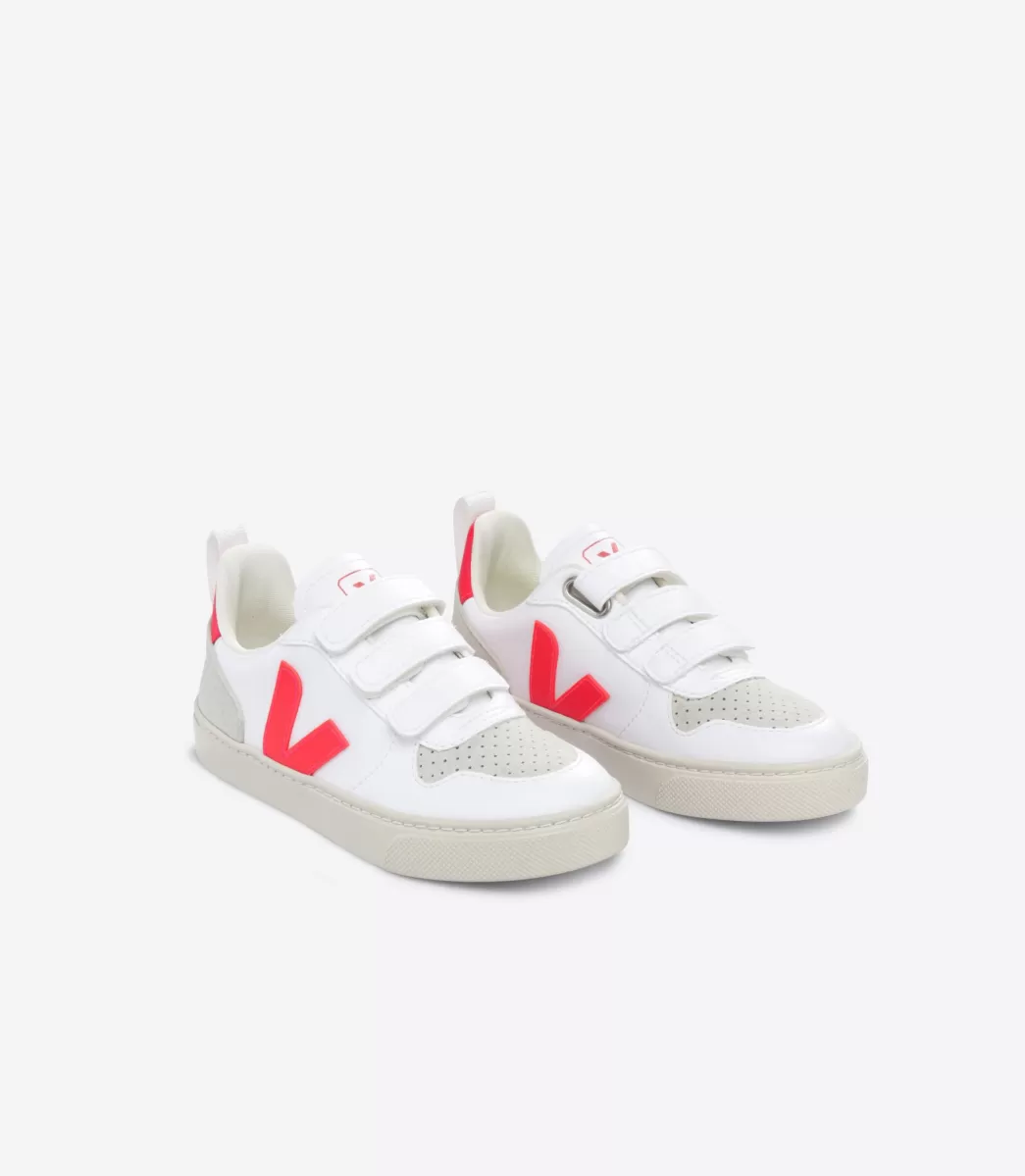 Enfant VEJA Enfants<V-10 CWL WHITE ROSE FLUO