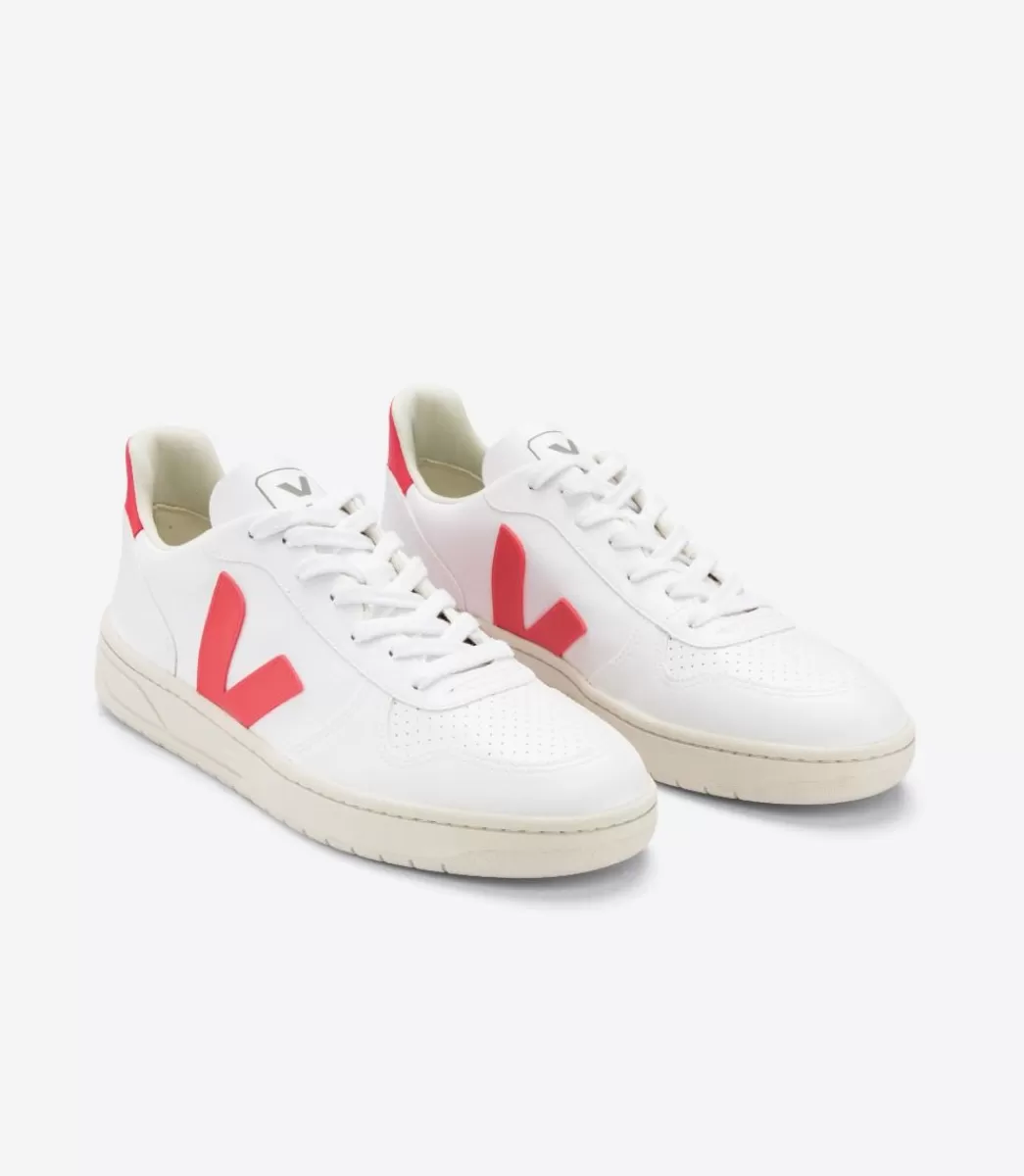Femme VEJA Adulte | Vegan<V-10 CWL WHITE ROSE FLUO