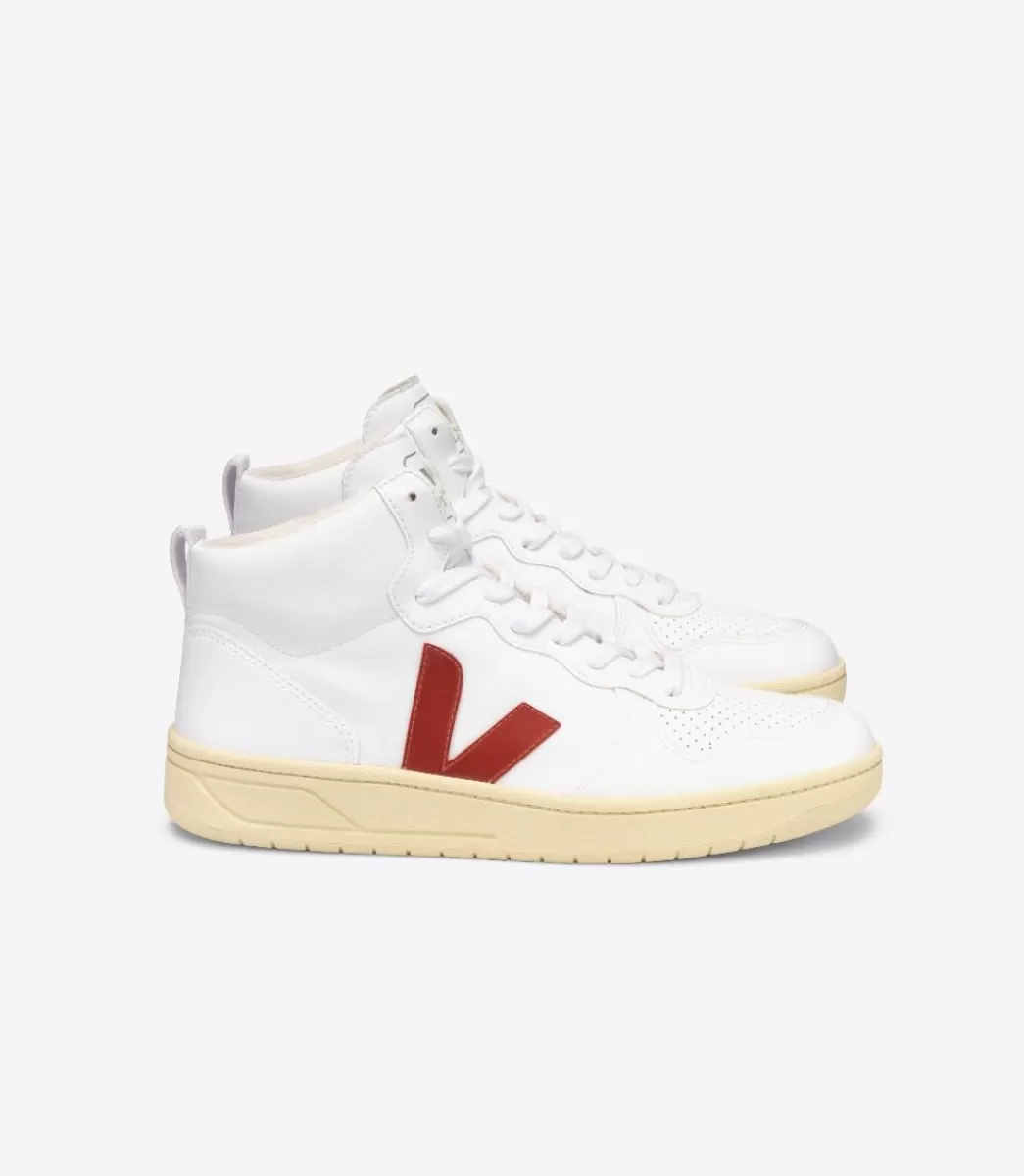 VEJA Adultes<V-15 CWL WHITE ROUILLE BUTTER SOLE