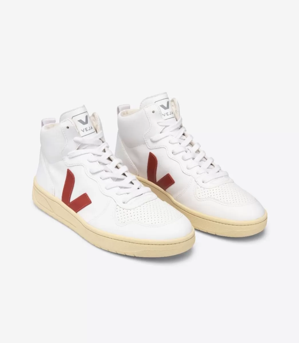 VEJA Adultes<V-15 CWL WHITE ROUILLE BUTTER SOLE