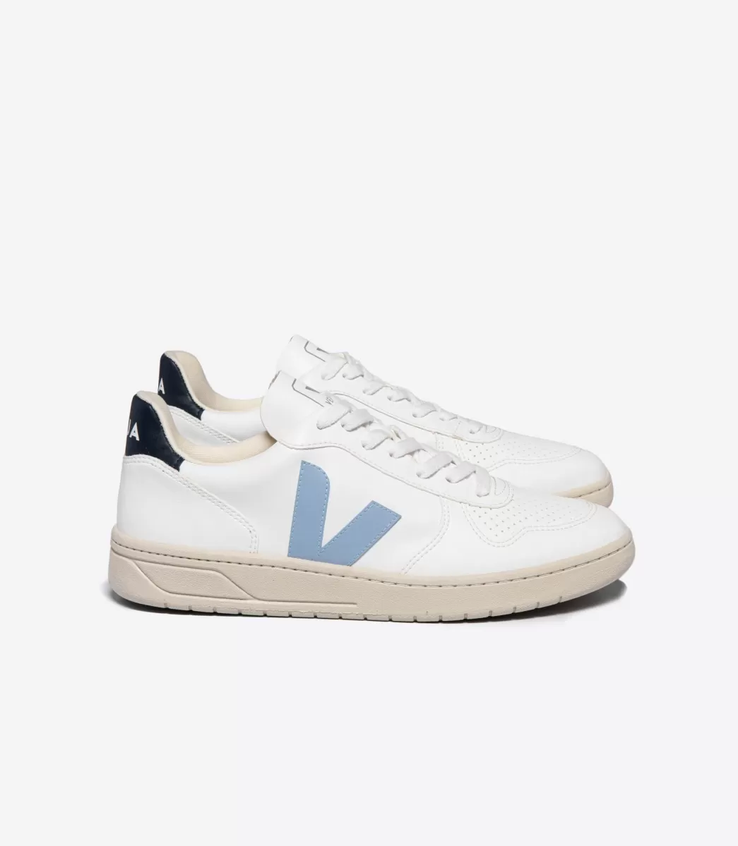 VEJA Adultes<V-10 CWL WHITE STEEL NAUTICO
