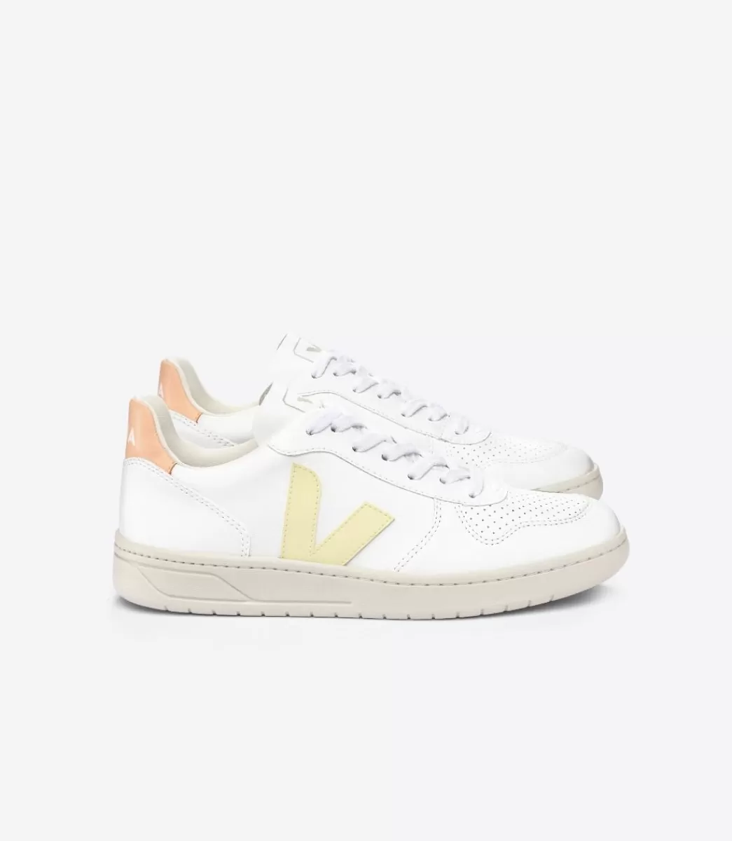 Femme VEJA Adulte | Vegan<V-10 CWL WHITE SUN PEACH