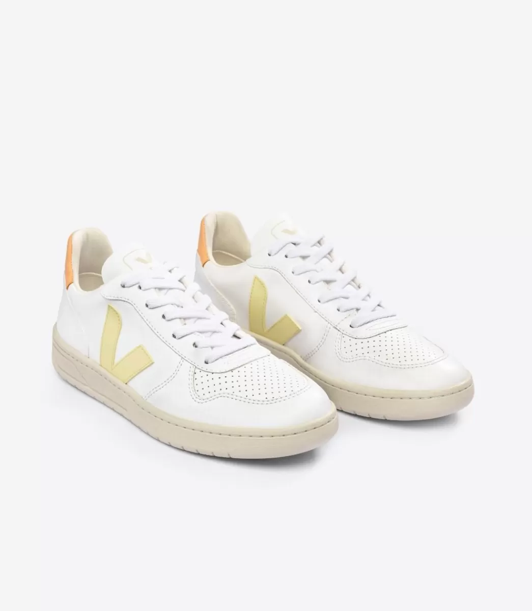 Femme VEJA Adulte | Vegan<V-10 CWL WHITE SUN PEACH