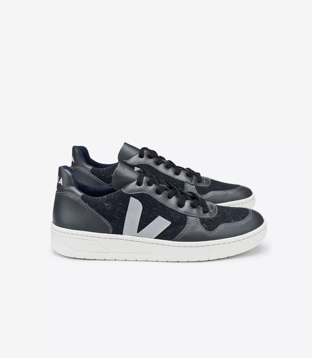 VEJA Adultes<V-10 FLANNEL DARK OXFORD GREY