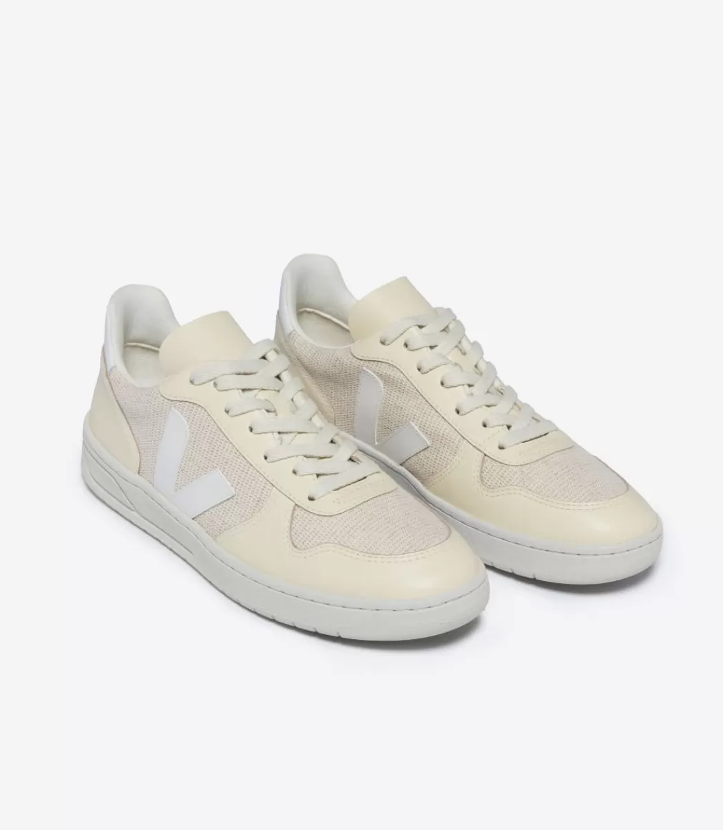 Femme VEJA V-10 | V-10<V-10 J-MESH JUTE WHITE